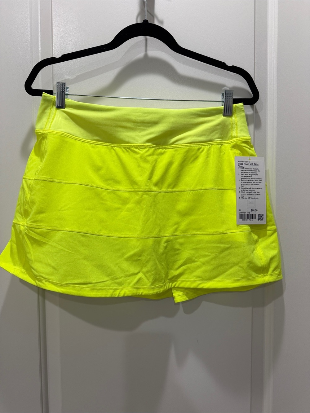 NWT Lululemon Pace Rival Skirt *LONG size 8